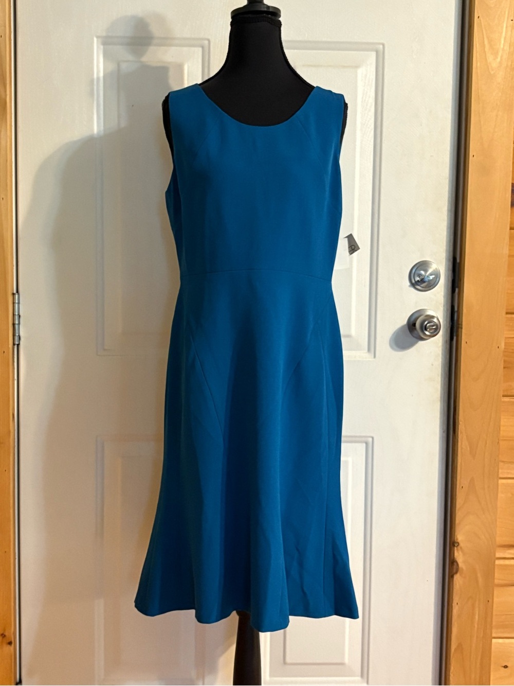 Kasper NWT size 6 Classic Teal Quartz Sleeveless A-Line Dress